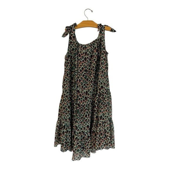 Scotch & Soda Girls Printed Dress Size 14 Chiffon Lightweight Ruffles - Picture 7 of 7
